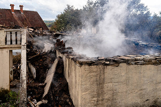 Professional Fire Damage Removal technician working in Clinton, MD